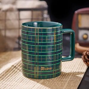 Coffee Mug Gifts for Men, British Malachite Tea Cup for Husband, Daddy 400ML